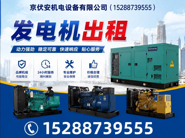 澄迈发电机出租展示图